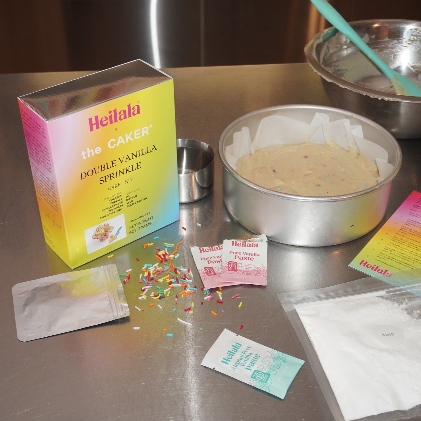 Double Vanilla Sprinkle Cake Kit