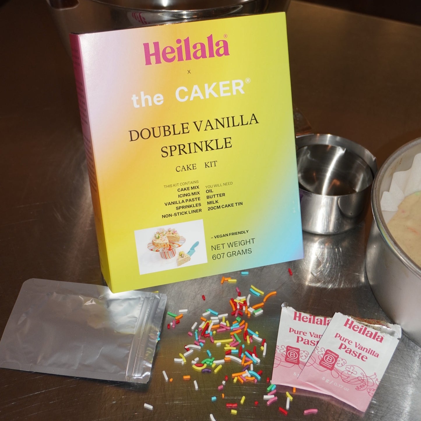 Double Vanilla Sprinkle Cake Kit