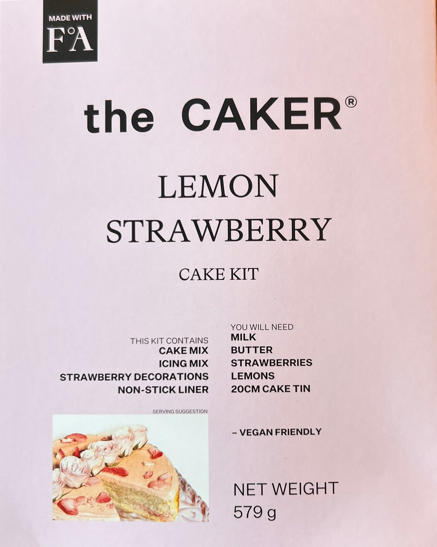 Lemon Strawberry Cake Kit